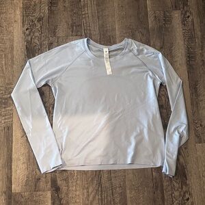 Lululemon Swiftly Tech Long Sleeve - Waist Length - Light Blue - Size 12